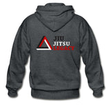 Jiu Jitsu Legacy Branded Zip Hoodie - deep heather