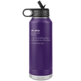 Jiu JItsu Noun Water Bottle Tumbler 32 oz-Jiu Jitsu Legacy | BJJ Store