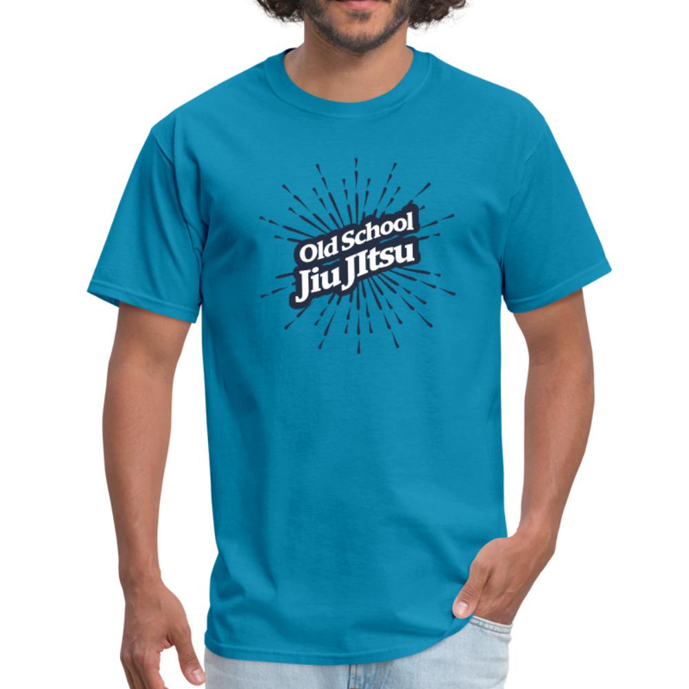 jiu jitsu old school Men's T-shirt - turquoise