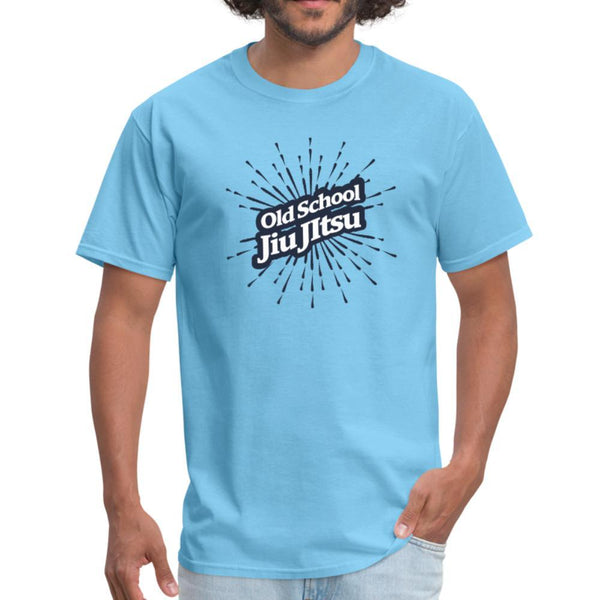 jiu jitsu old school Men's T-shirt - aquatic blue