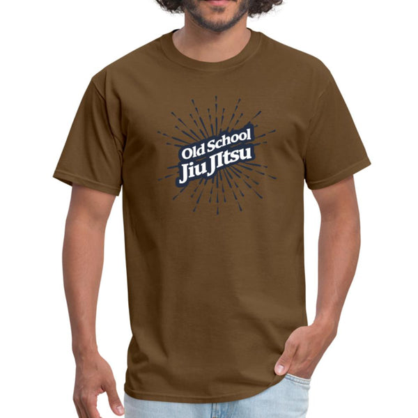 jiu jitsu old school Men's T-shirt - brown