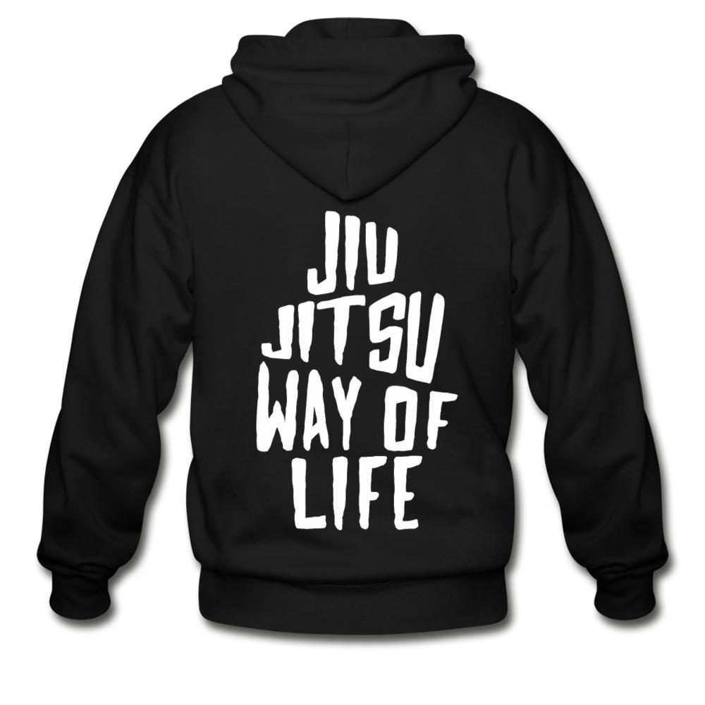 Jiu Jitsu Way of Life Zip Hoodie - black