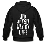 Jiu Jitsu Way of Life Zip Hoodie - black
