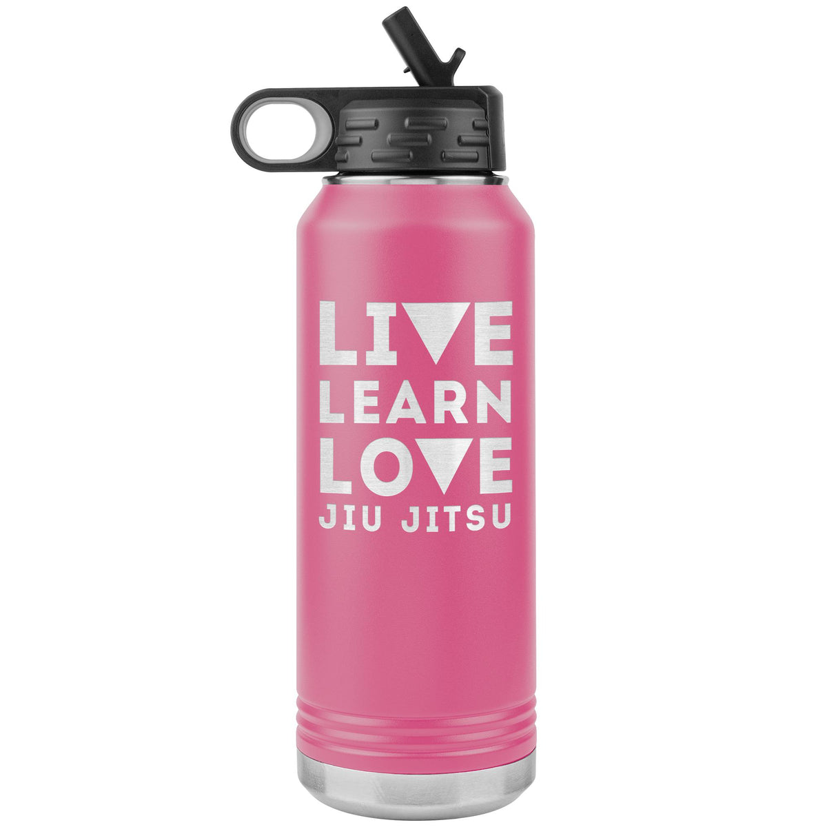 Live learn love, jiu jitsu Water Bottle Tumbler 32 oz-Jiu Jitsu Legacy | BJJ Store