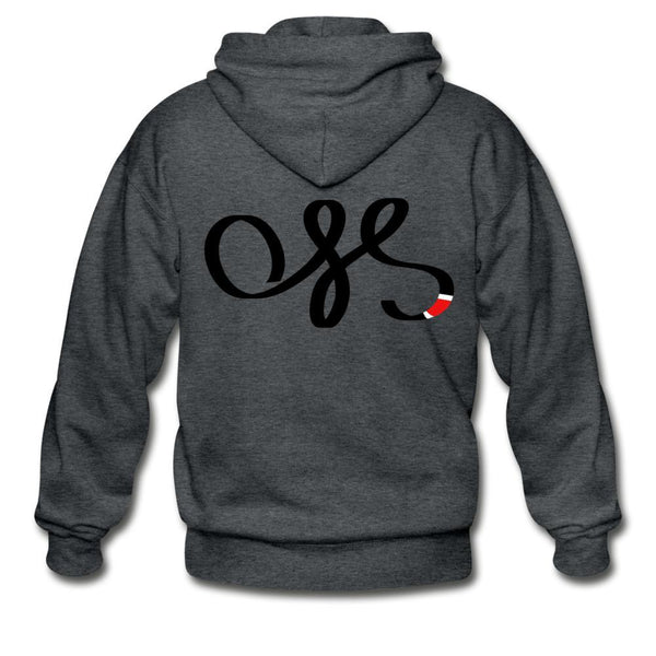 OSS Black Belt Zip Hoodie - deep heather