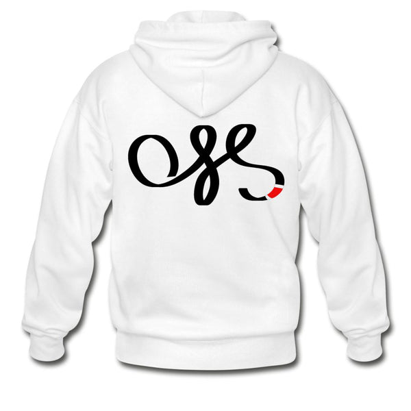 OSS Black Belt Zip Hoodie - white