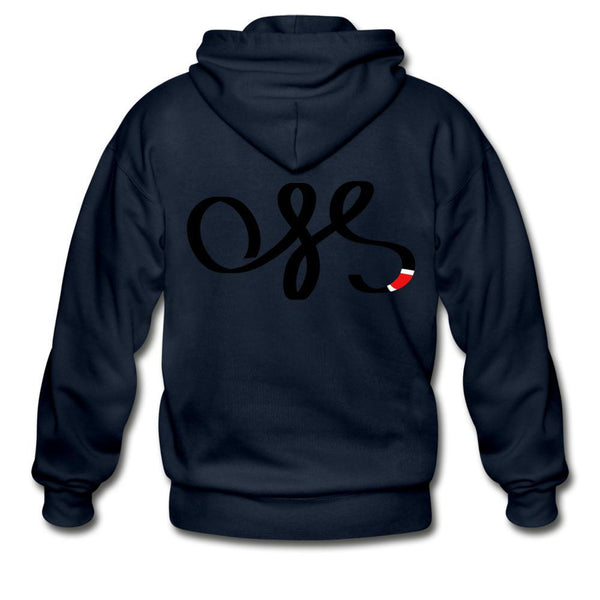 OSS Black Belt Zip Hoodie - navy