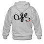 OSS Black Belt Zip Hoodie - heather gray