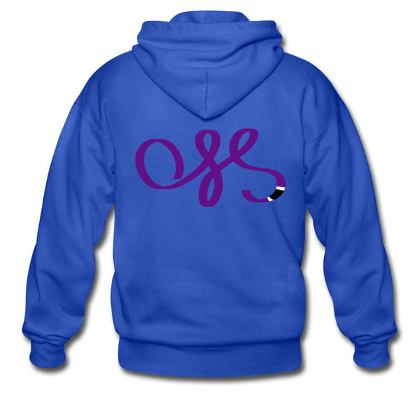 OSS Purple Belt Zip Hoodie - royal blue