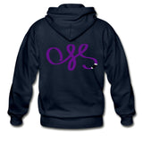 OSS Purple Belt Zip Hoodie - navy
