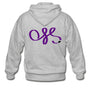 OSS Purple Belt Zip Hoodie - heather gray