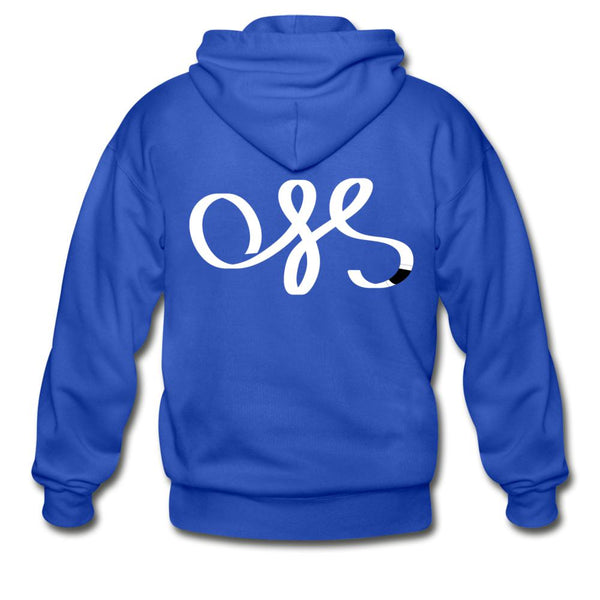 OSS White Belt Zip Hoodie - royal blue