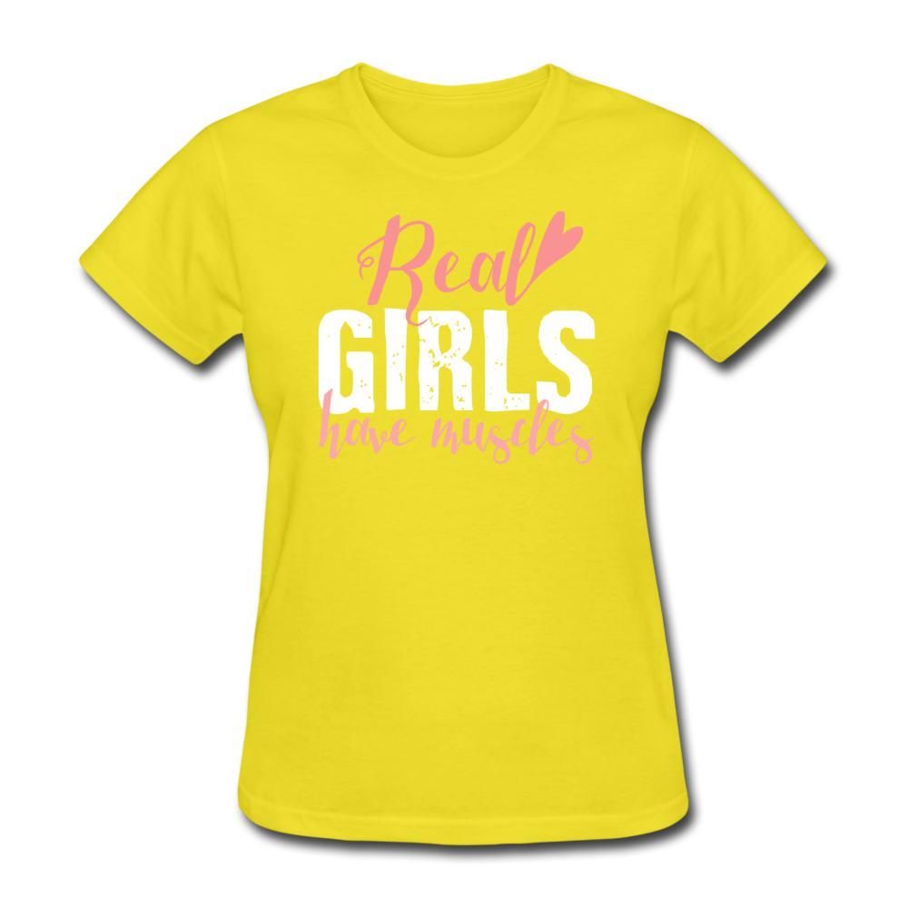 Real girls have muscles Women's T-Shirt- [option1Jiu Jitsu Legacy | BJJ Apparel and Accessories