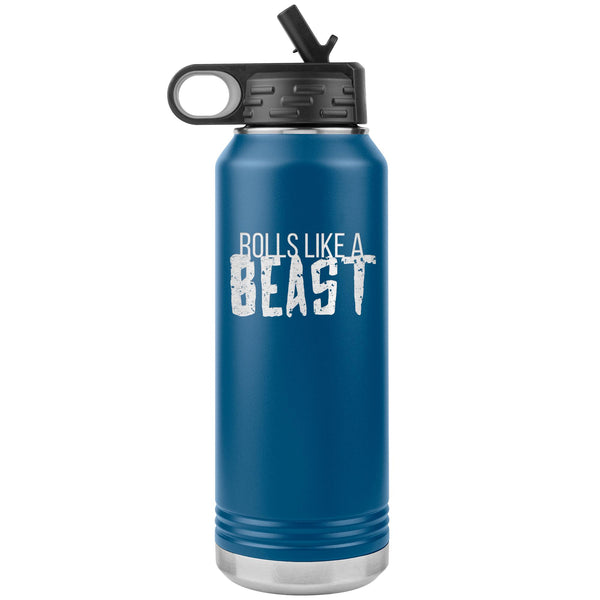 Rolls like a Beast Water Bottle Tumbler 32 oz-Jiu Jitsu Legacy | BJJ Store