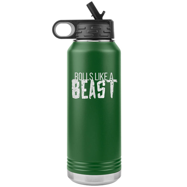 Rolls like a Beast Water Bottle Tumbler 32 oz-Jiu Jitsu Legacy | BJJ Store