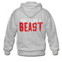 Rolls Like a Beast Zip Hoodie - heather gray