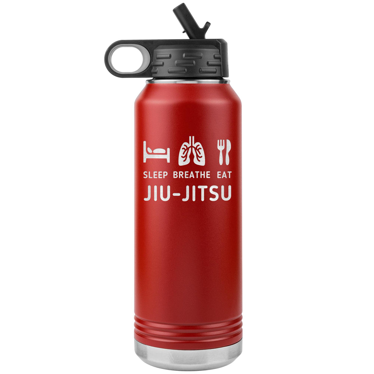 Sleep, breath eat, jiu jitsu Water Bottle Tumbler 32 oz-Jiu Jitsu Legacy | BJJ Store