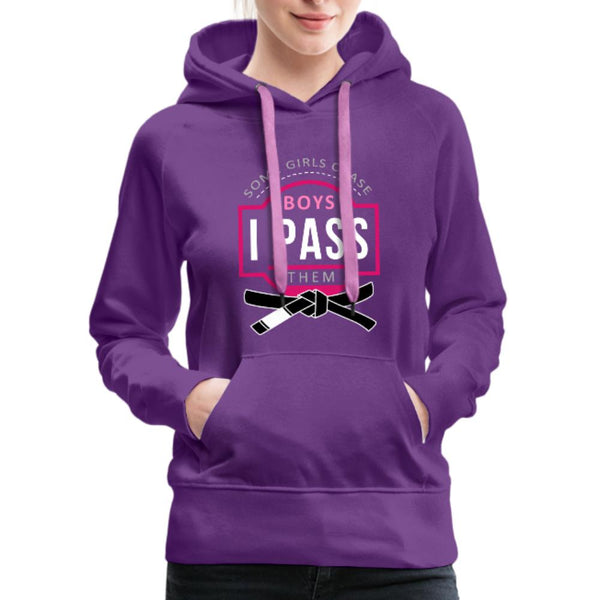 Some girls chase boys I pass them Women's Hoodie- [option1Jiu Jitsu Legacy | BJJ Apparel and Accessories