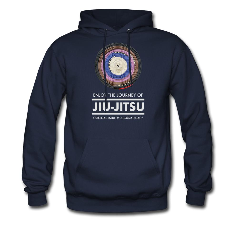 Enjoy the journey of Jiu Jitsu  Men's Hoodie - navy
