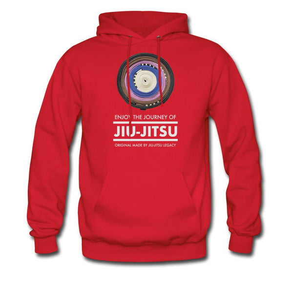 Enjoy the journey of Jiu Jitsu  Men's Hoodie - red