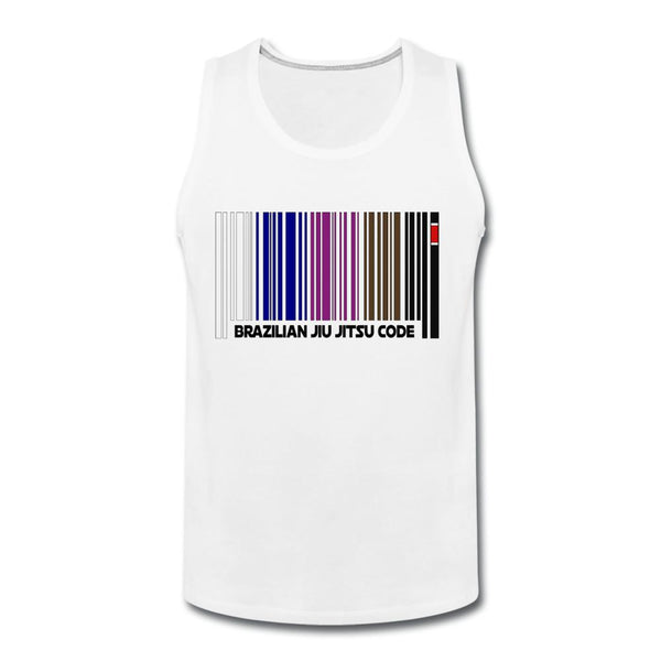 Brazilian Jiu Jitsu Code Men’s Tank Top - white
