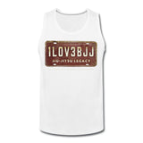I Love BJJ - Take down, mount and submit Men’s Tank Top - white