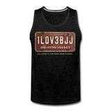 I Love BJJ - Take down, mount and submit Men’s Tank Top - charcoal gray