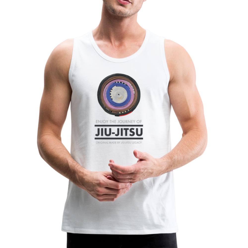 Enjoy the Journey of Jiu Jitsu  Men’s Tank Top - white