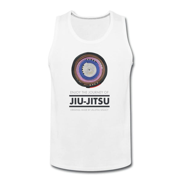Enjoy the Journey of Jiu Jitsu  Men’s Tank Top - white