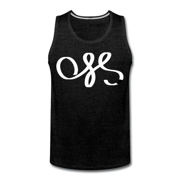 OSS White Belt Men’s Tank Top - charcoal gray