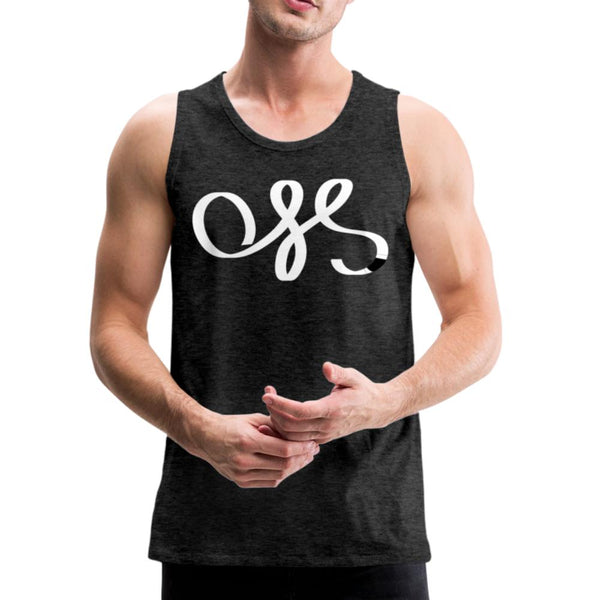 OSS White Belt Men’s Tank Top - charcoal gray