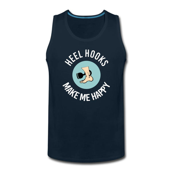 Heel Hooks Make Me Happy Men’s Tank Top - deep navy