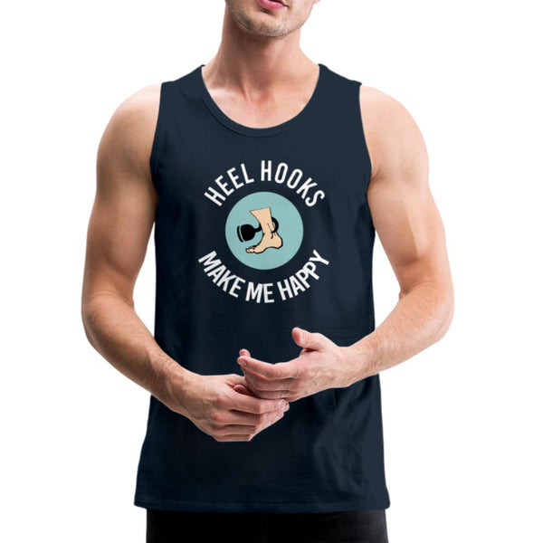 Heel Hooks Make Me Happy Men’s Tank Top - deep navy