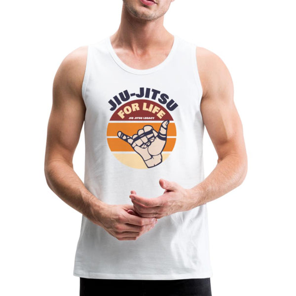 Jiu Jitsu for Life  Men’s Tank Top - white