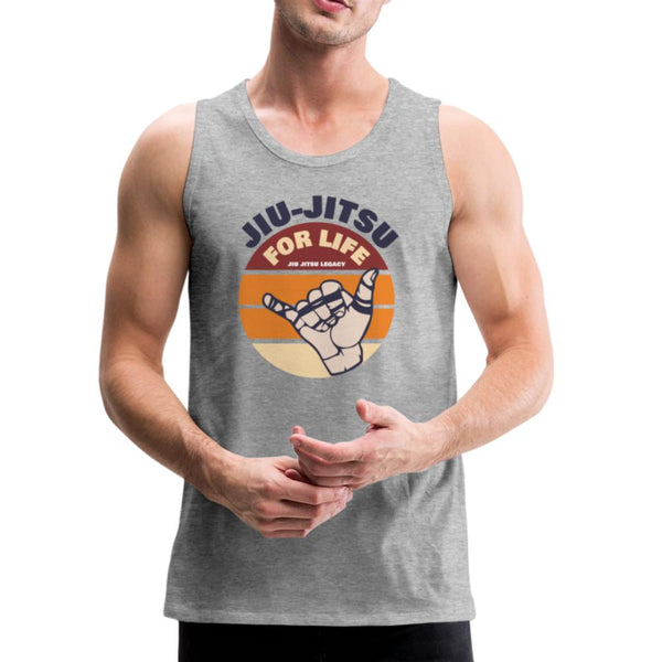 Jiu Jitsu for Life  Men’s Tank Top - heather gray