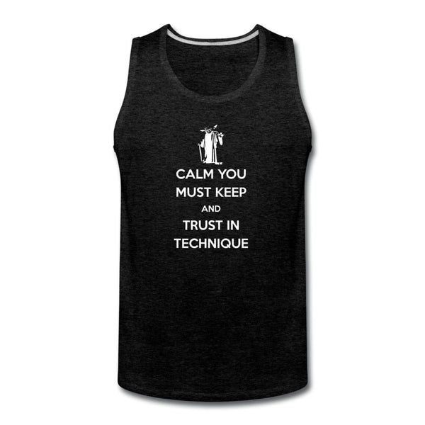 Trust in Technique  Men’s Tank Top - charcoal gray