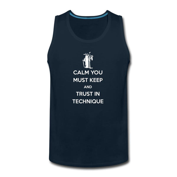 Trust in Technique  Men’s Tank Top - deep navy