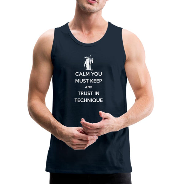 Trust in Technique  Men’s Tank Top - deep navy