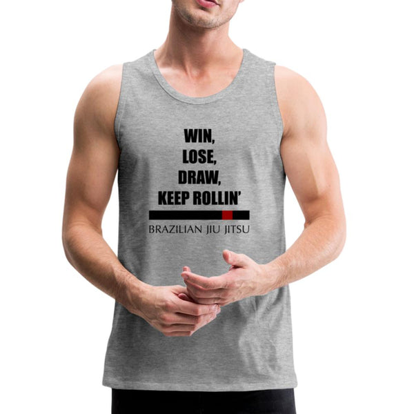 Keep Rollin' Men’s Tank Top - heather gray