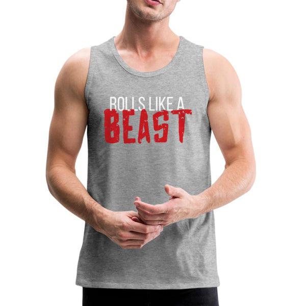 Rolls Like a Beast Men’s Tank Top - heather gray