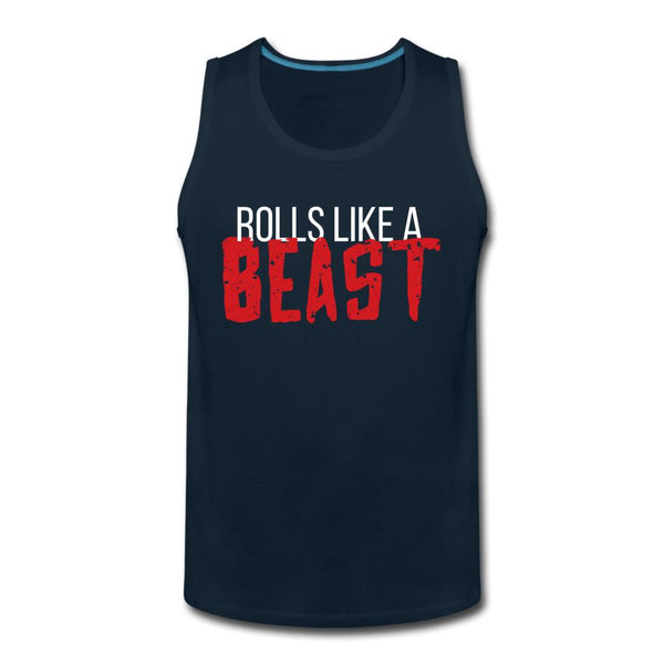 Rolls Like a Beast Men’s Tank Top - deep navy