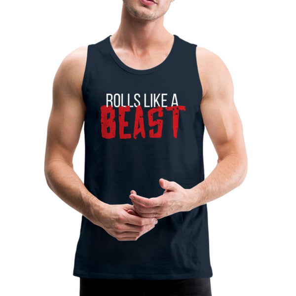 Rolls Like a Beast Men’s Tank Top - deep navy