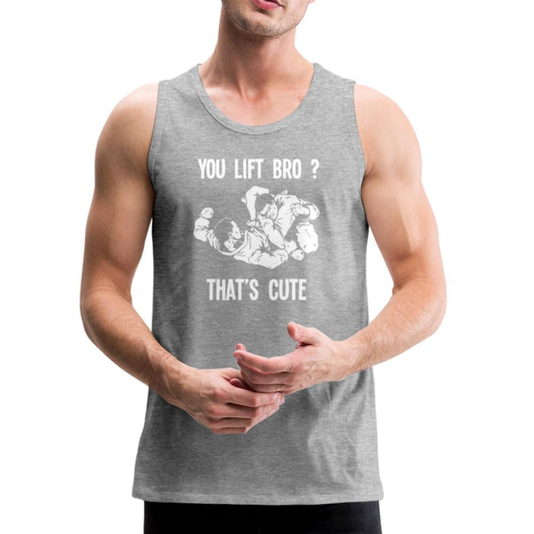 You Lift Bro? That's Cute Men’s Tank Top - heather gray