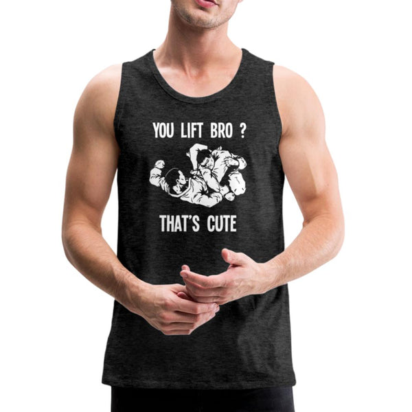 You Lift Bro? That's Cute Men’s Tank Top - charcoal gray