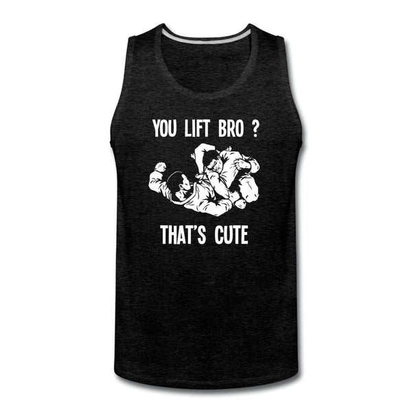 You Lift Bro? That's Cute Men’s Tank Top - charcoal gray