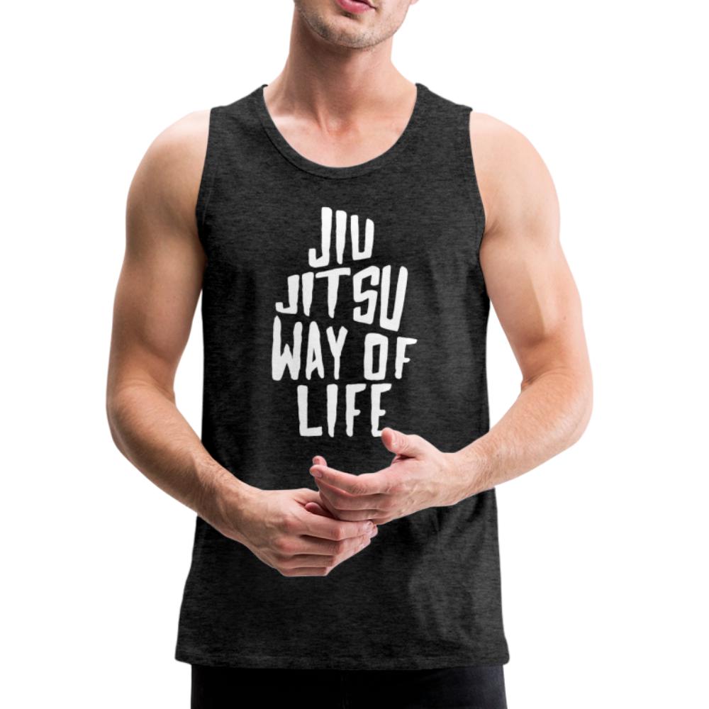 Jiu Jitsu Way of Life Men’s Tank Top - charcoal gray