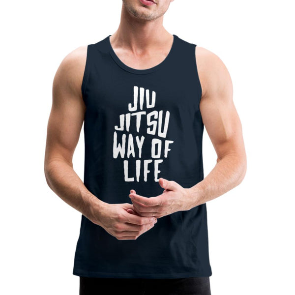Jiu Jitsu Way of Life Men’s Tank Top - deep navy