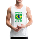 Brazilian Jiu Jitsu  Men’s Tank Top - white