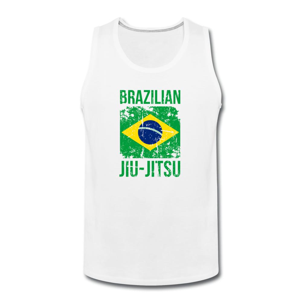 Brazilian Jiu Jitsu  Men’s Tank Top - white
