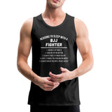 Reasons to Sleep With BJJ Fighter Men’s Tank Top - black